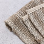 Dywanik jutowy 122×92 cm (naturalny w białe paski)