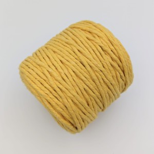 Sznurek bawełniany 5 mm (żółty)